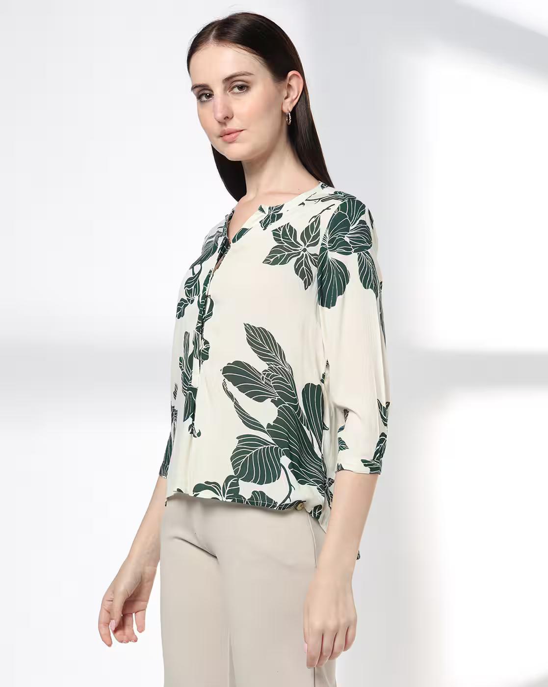 Women Floral Print Regular Fit Top