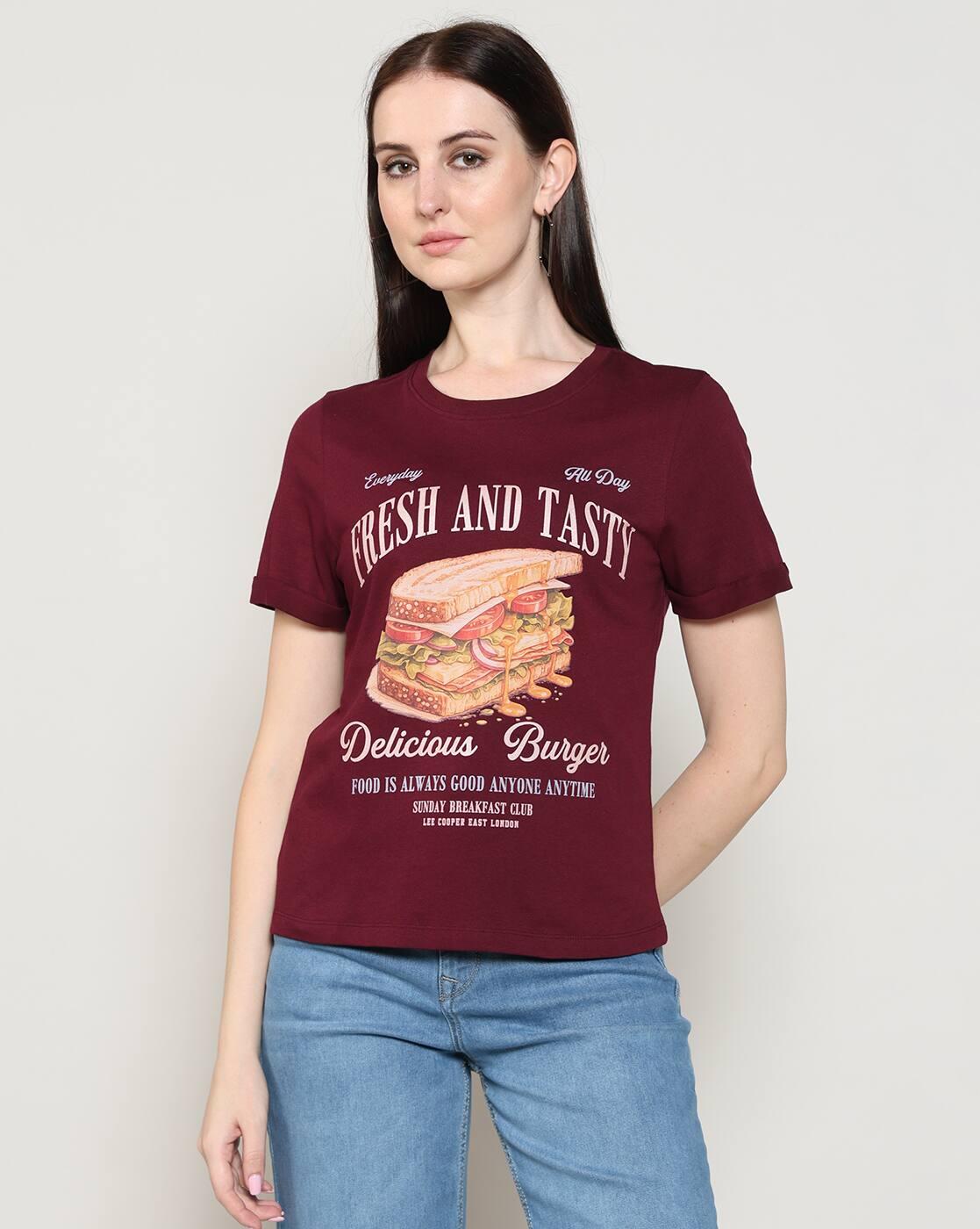 Women Graphic Print Regular Fit Crew-Neck T-Shirt
