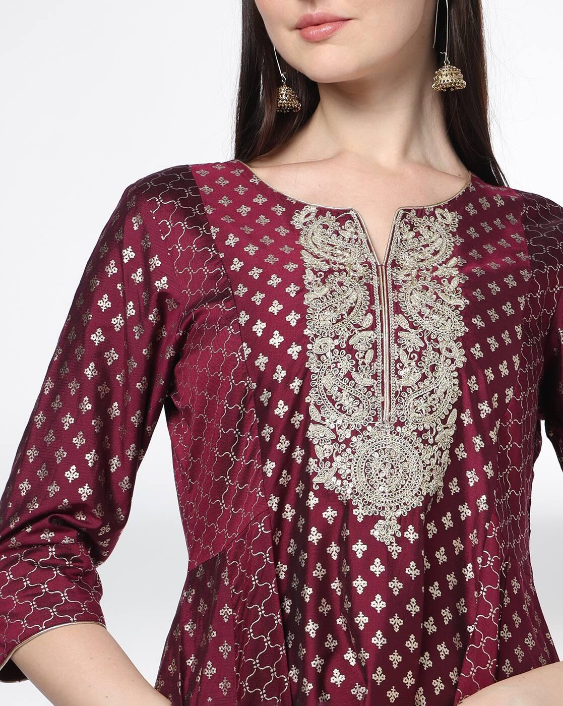 Women Printed A-Line Kurta with Palazzos & Dupatta