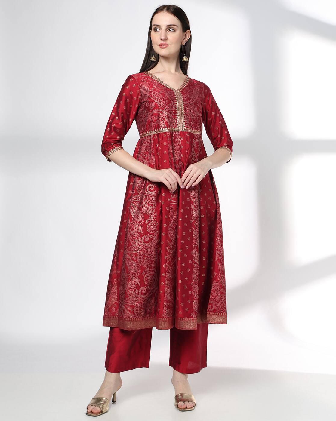 Women Paisley Print Kurta with Palazzos & Dupatta