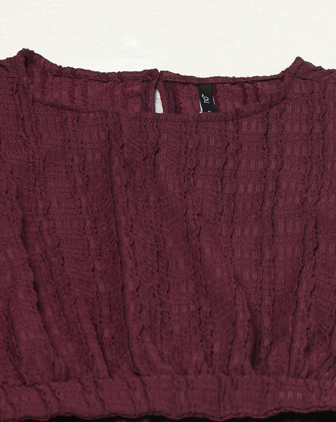 Women Patterned Relaxed Fit Blouson Top