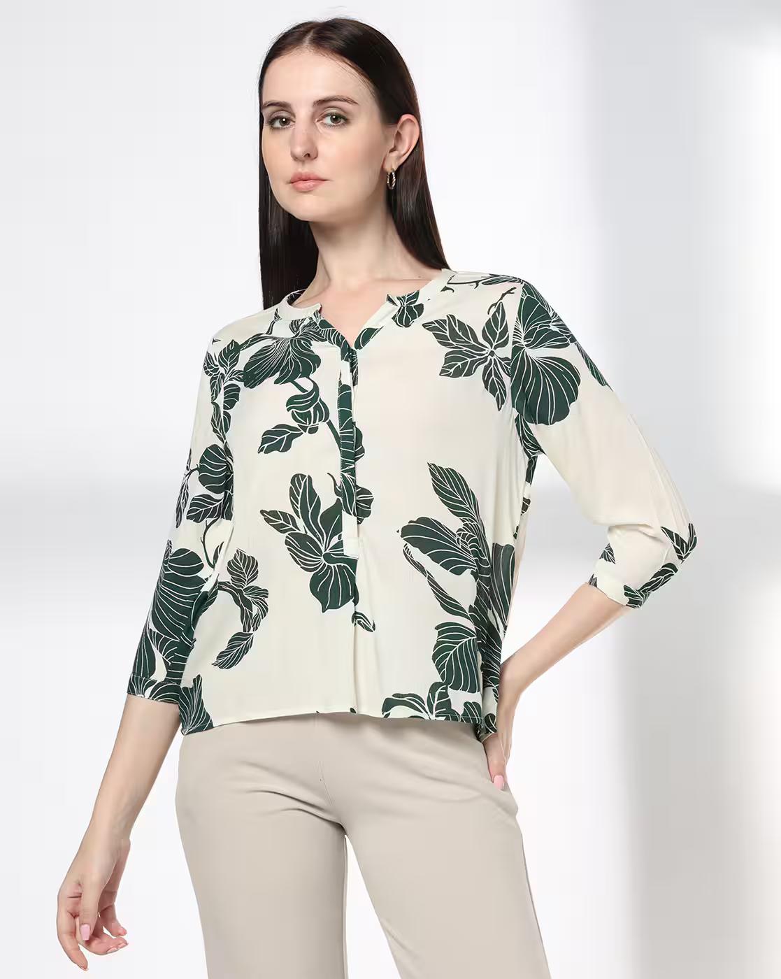 Women Floral Print Regular Fit Top