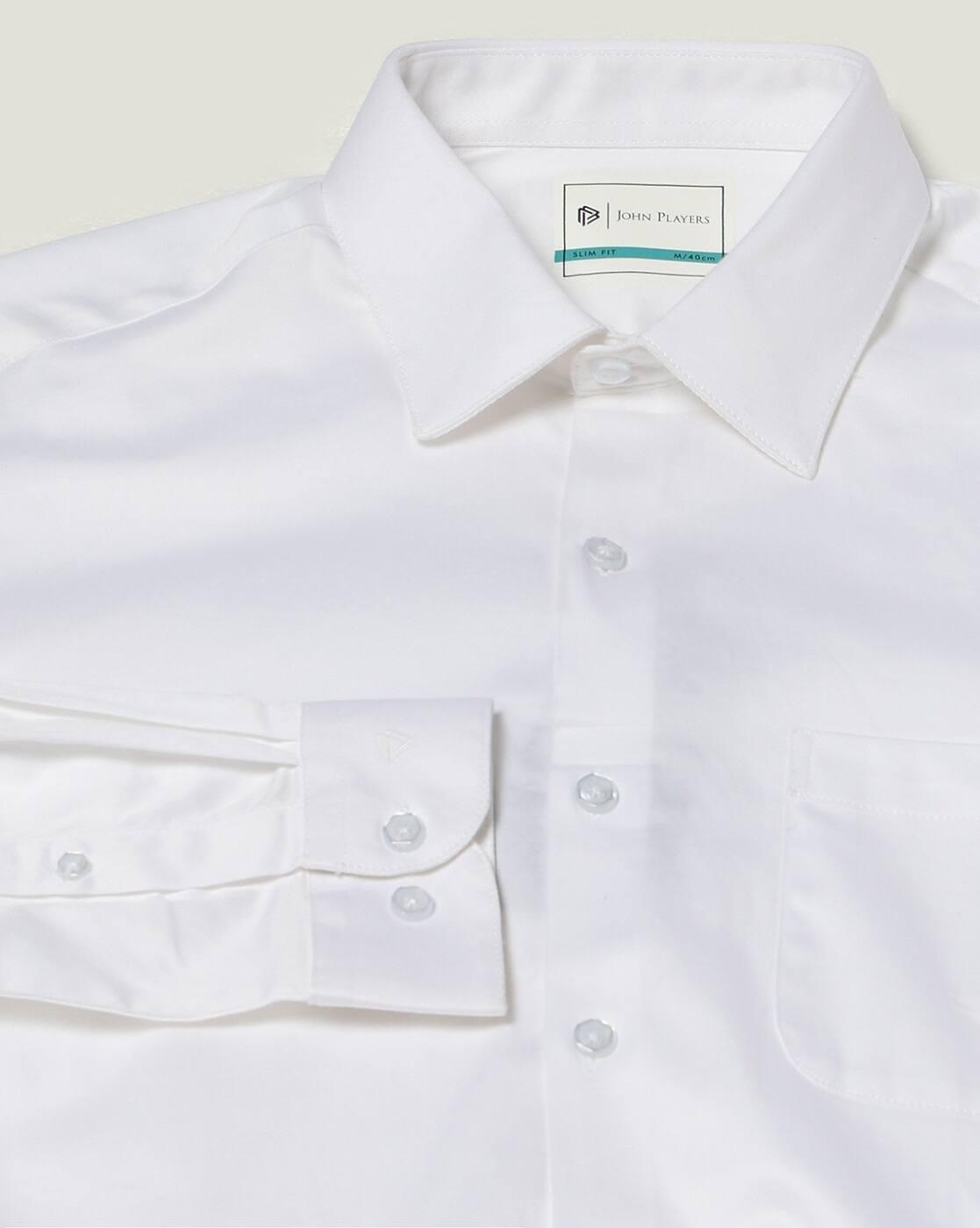 Men Slim Fit Shirt with Patch Pocket