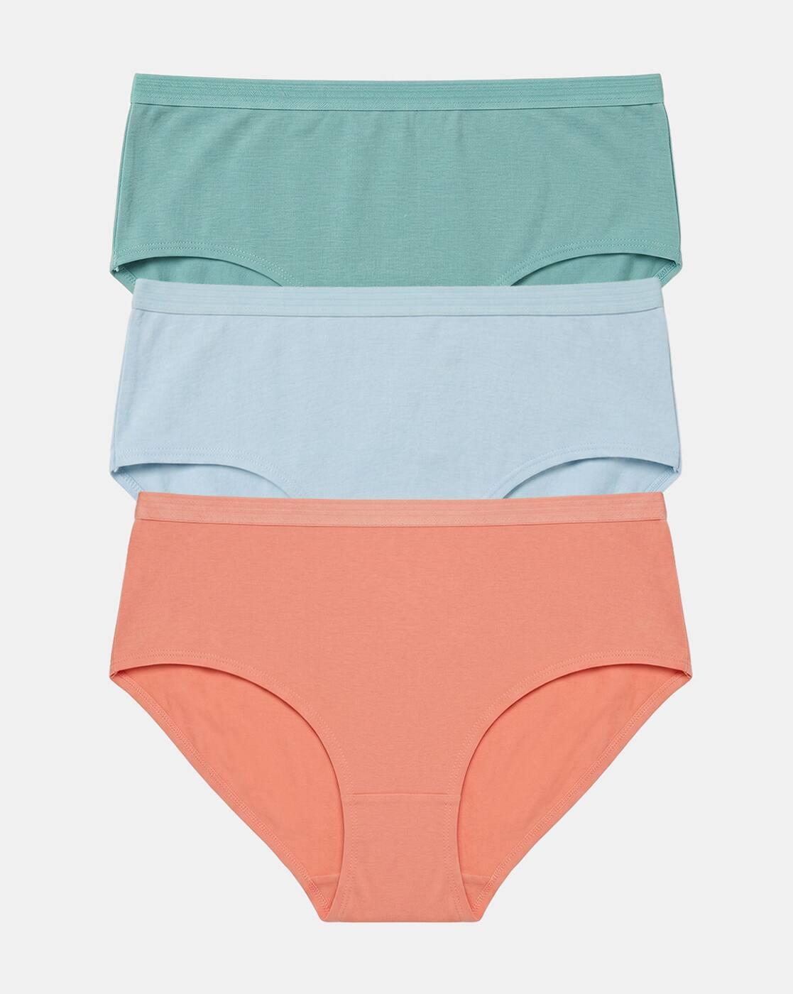Women Pack of 3 Full-Coverage Hipster Panties