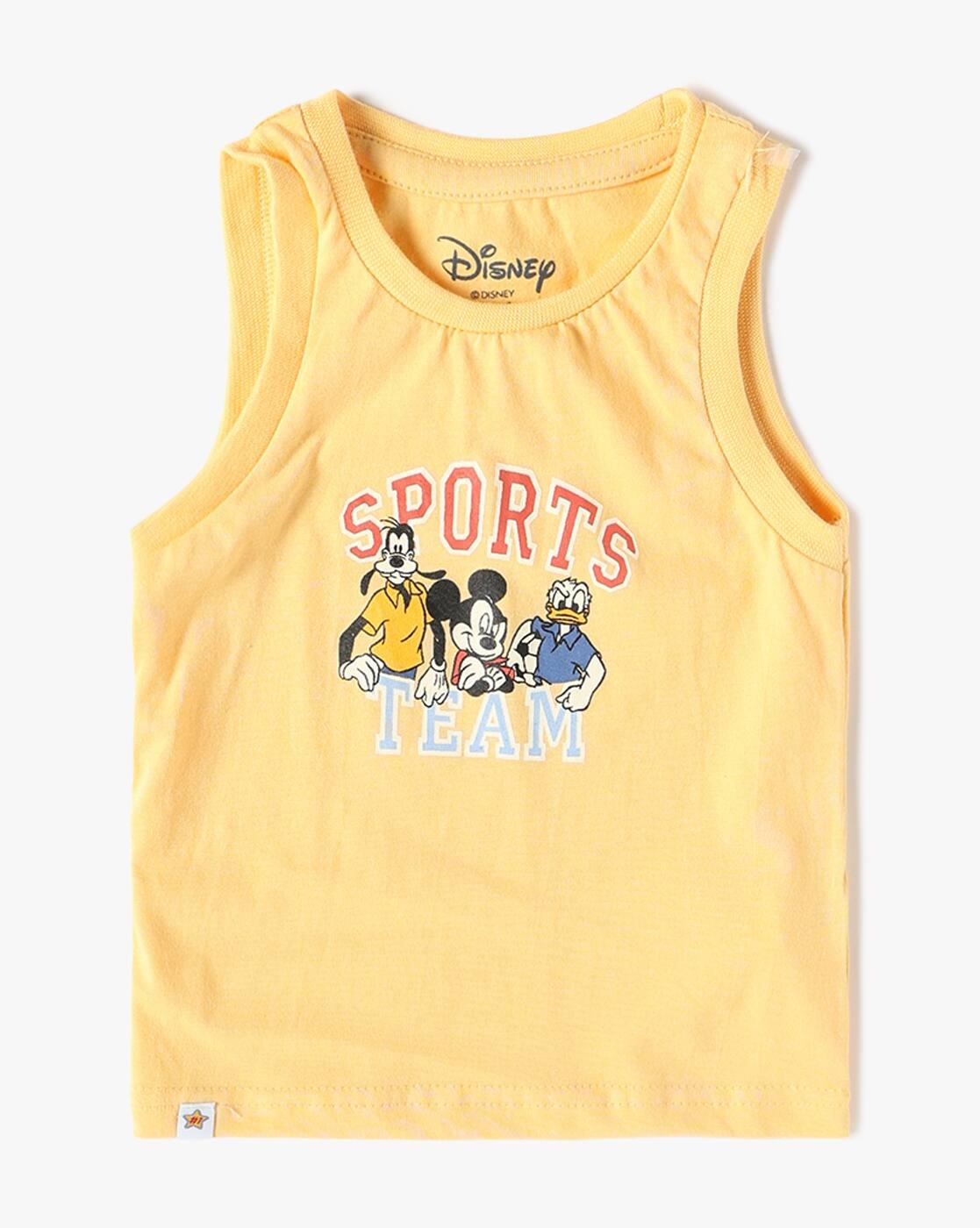 Boys Micky Mouse Print Cotton Shirt
