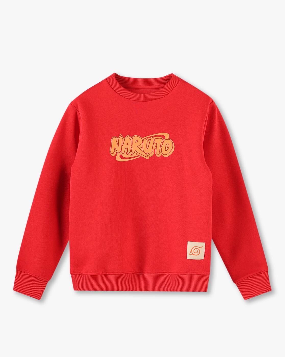 Boys Naruto Print Regular Fit Sweatshirt