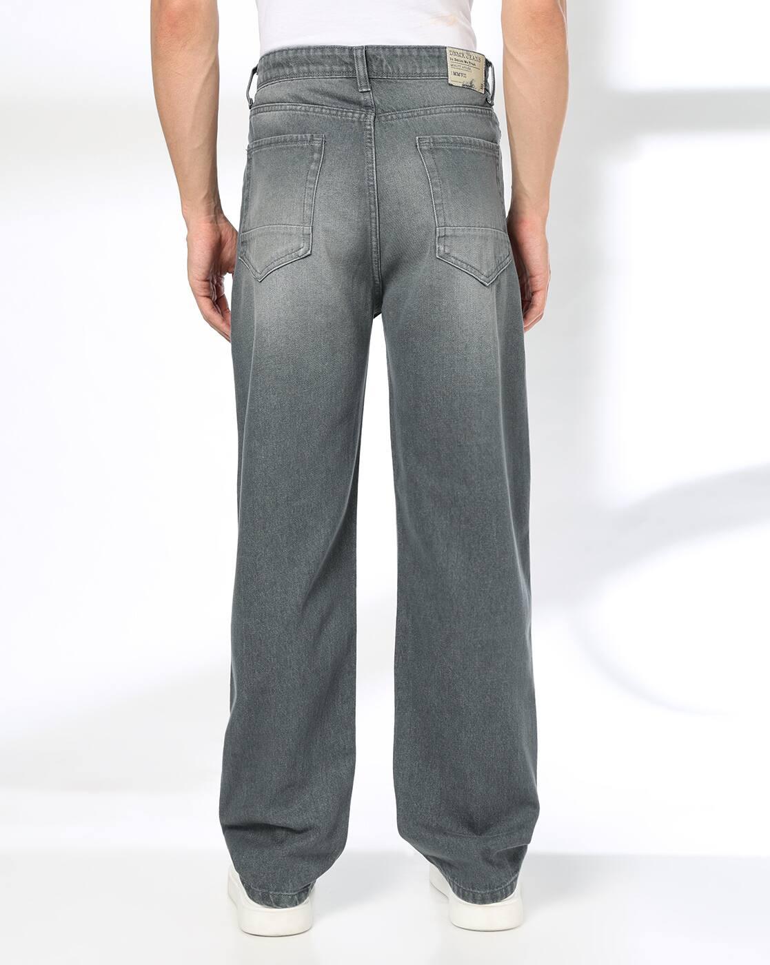 Men Mid-Wash Loose Fit Jeans