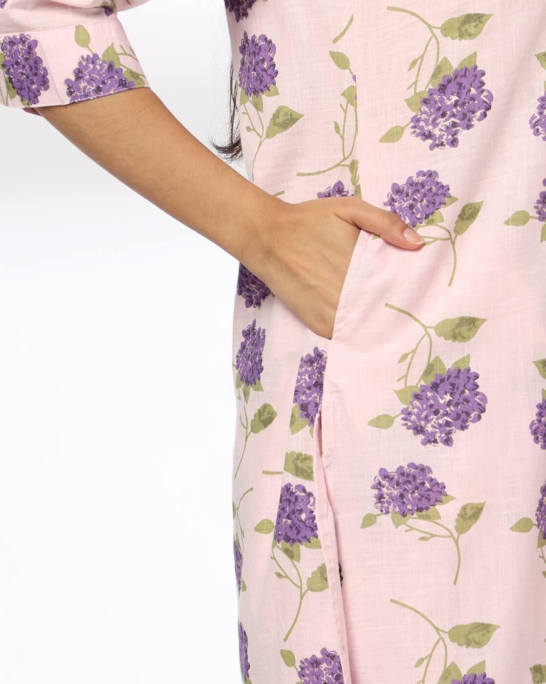 Women Floral Print Straight Kurta & Palazzos Set