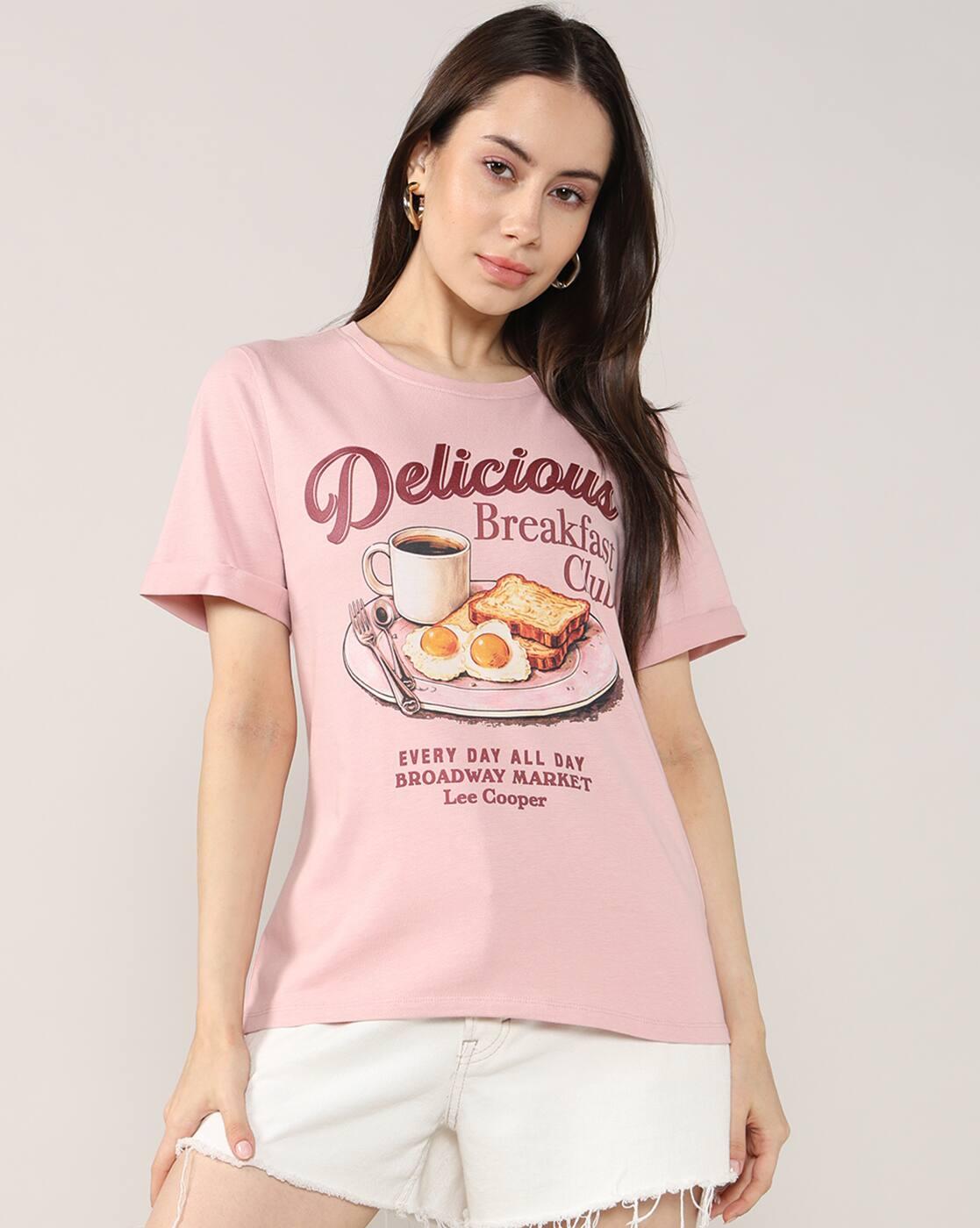 Women Graphic Print Regular Fit Crew-Neck T-Shirt