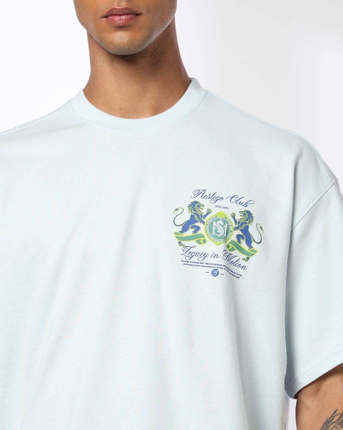 Men Graphic Print Boxy Fit Crew-Neck T-Shirt