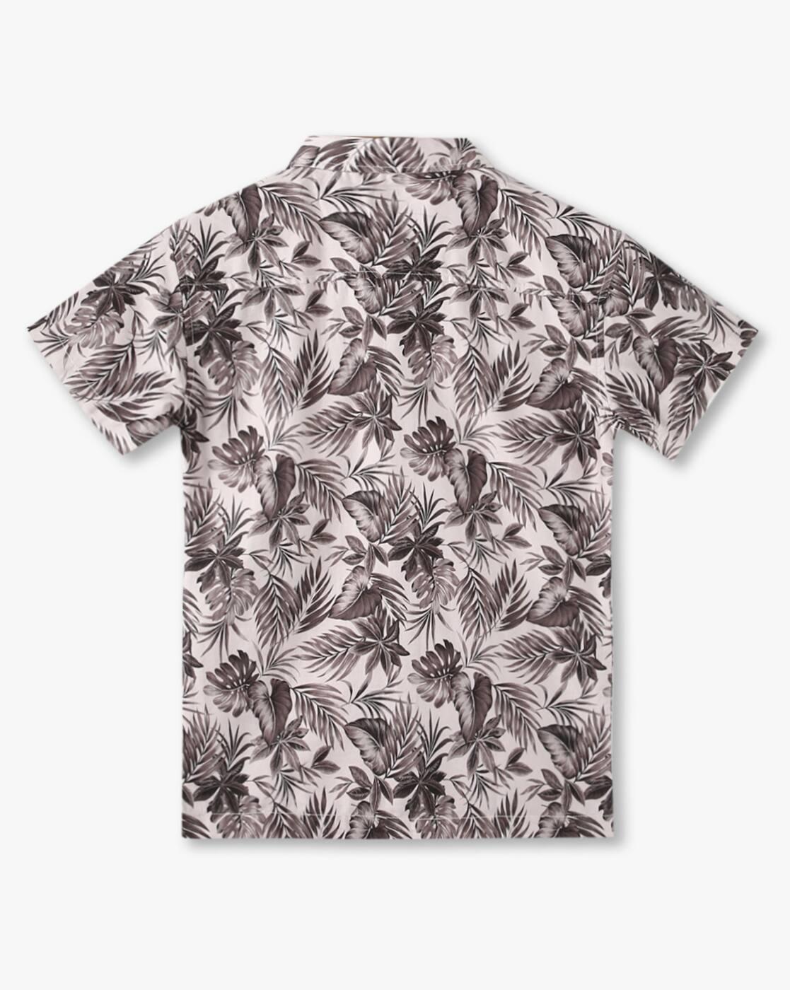 Boys All-Over Print Shirt with Patch Pocket