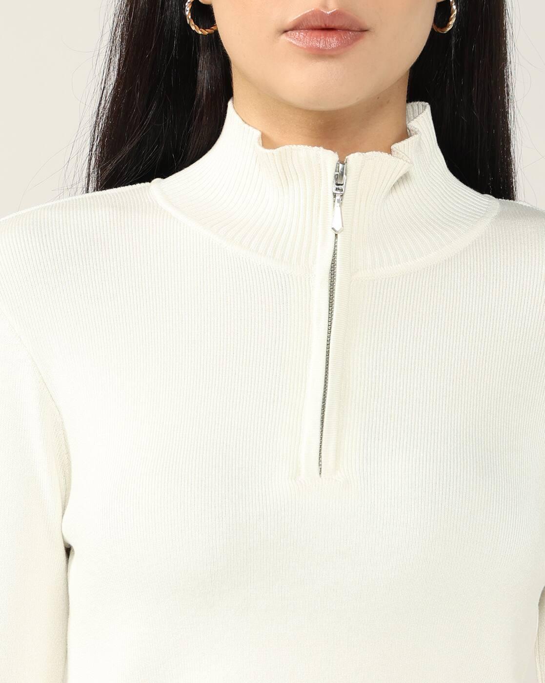 Women Regular Fit High-Neck Top