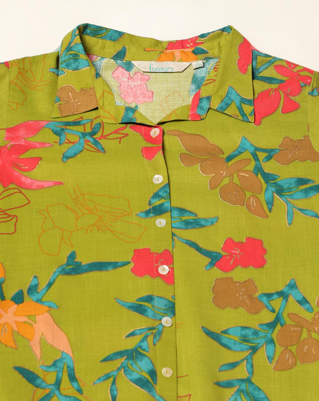 Women Floral Print Straight Kurta