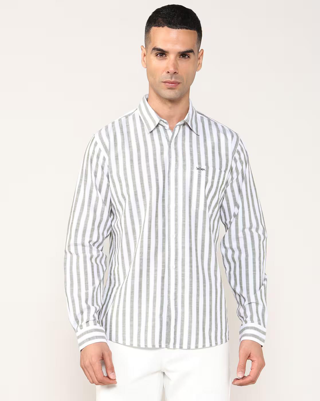 Men Striped Regular Fit Shirt