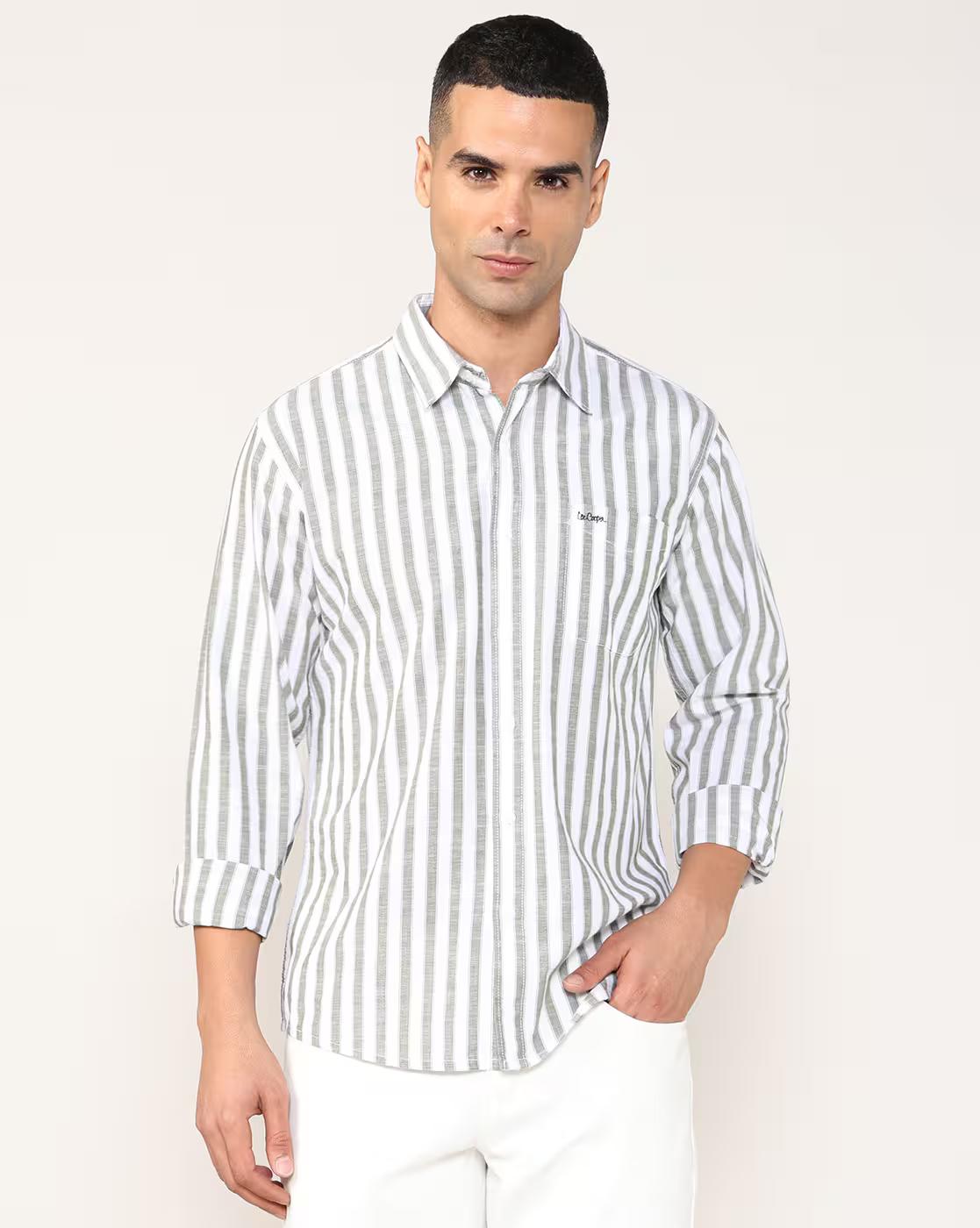 Men Striped Regular Fit Shirt