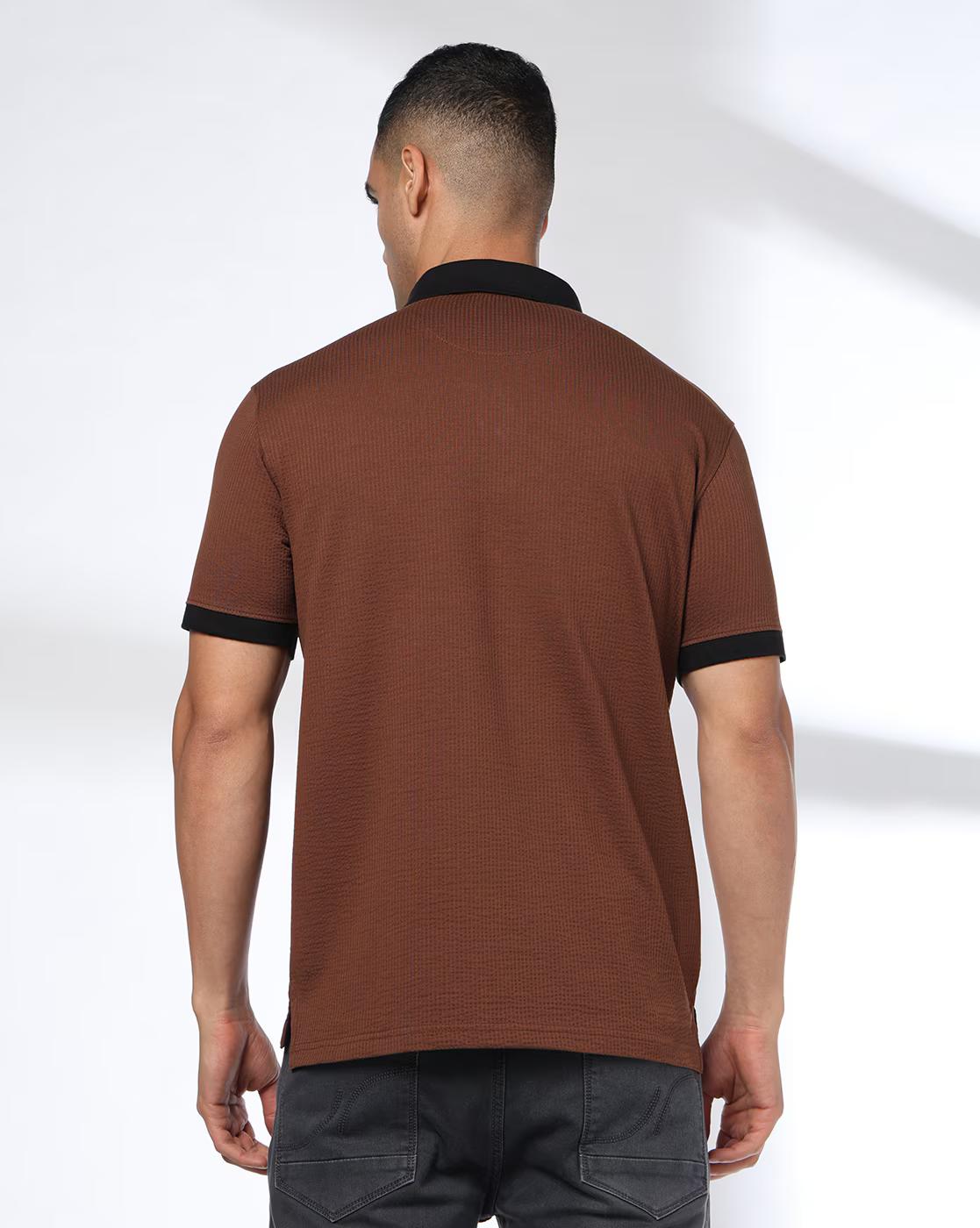 Men Slim Fit Polo T-Shirt