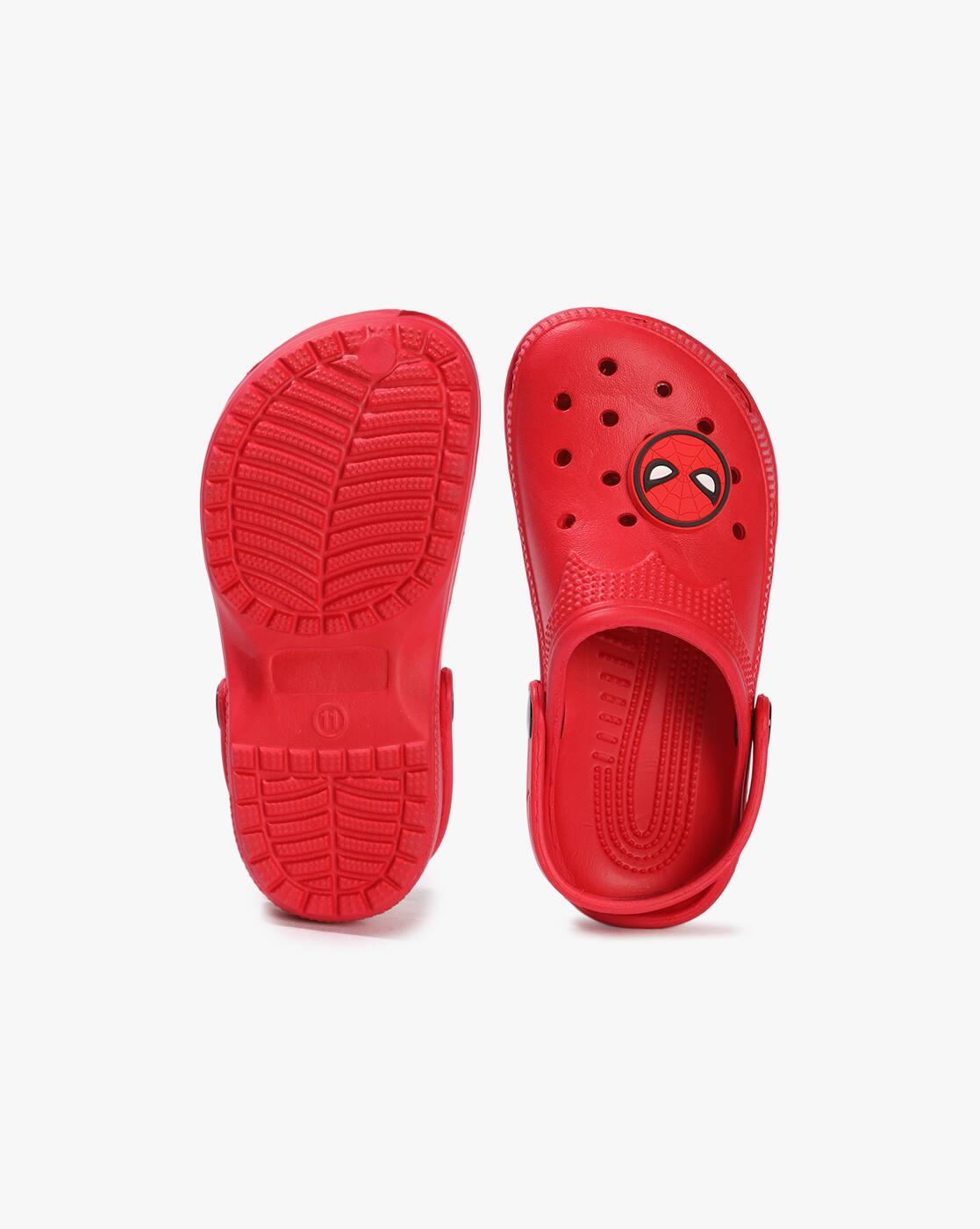 Girls Spider-Man Pattern Slingback Clogs