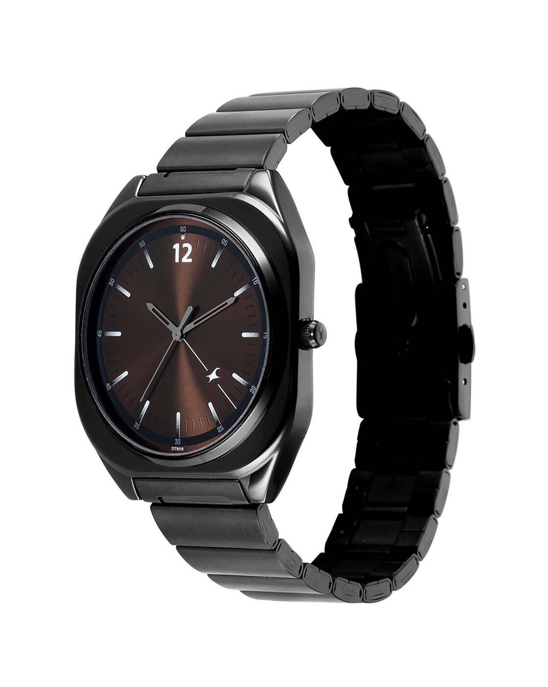 Men 9 to Fine Analogue with Metal Strap Watch-3354NM01