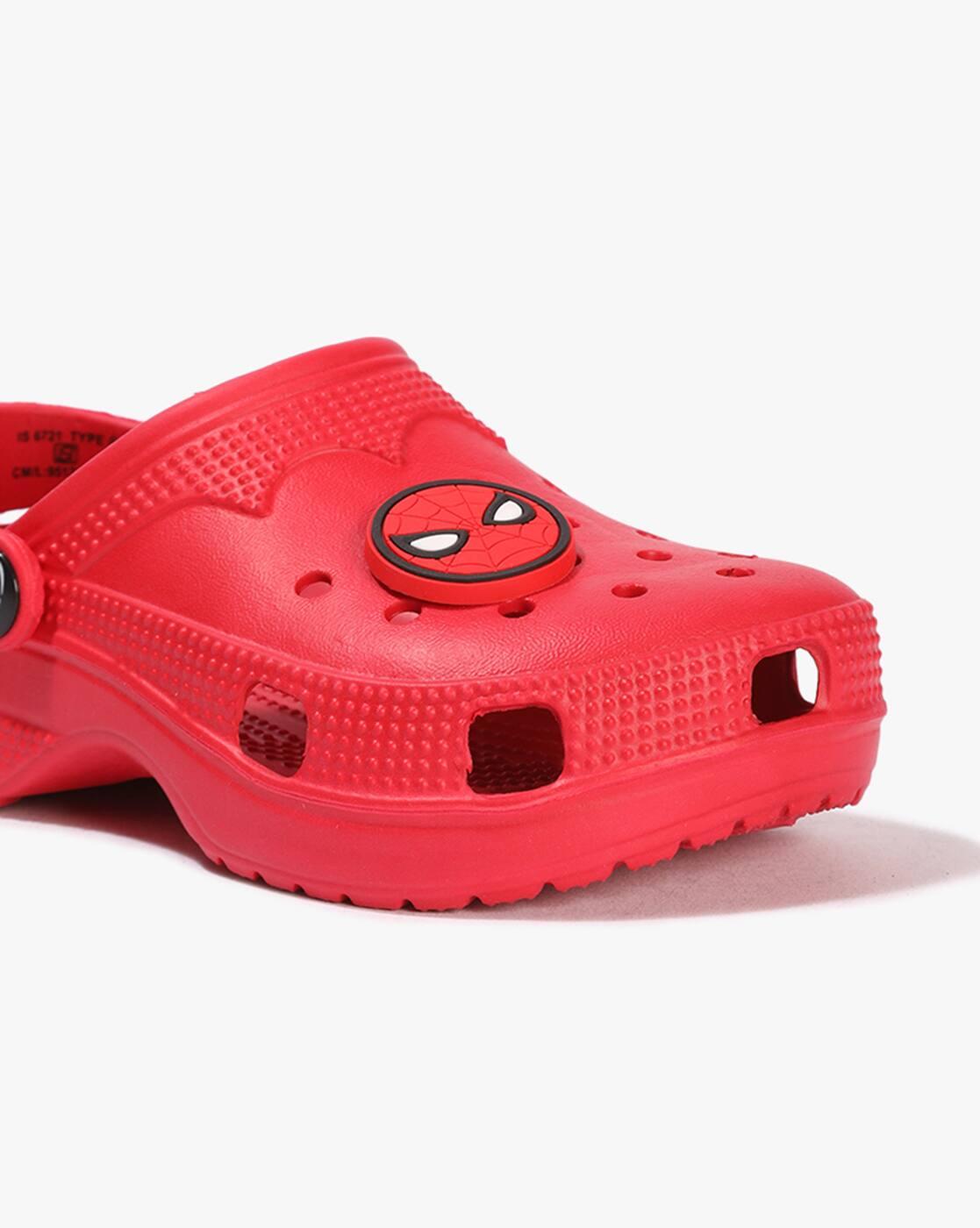 Girls Spider-Man Pattern Slingback Clogs