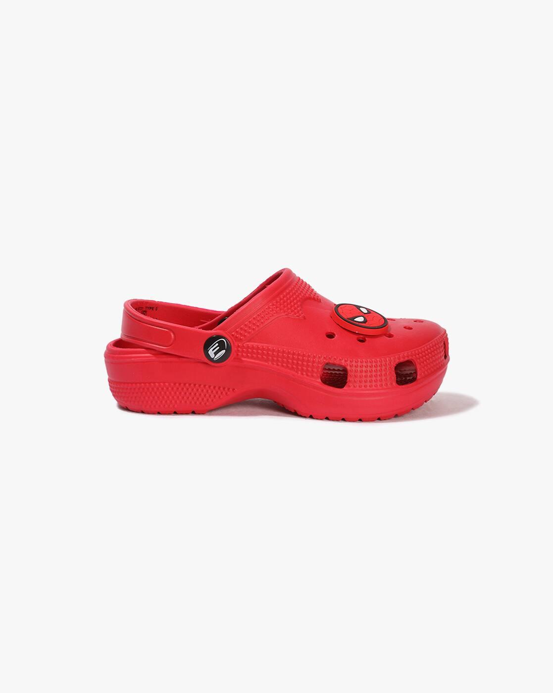 Girls Spider-Man Pattern Slingback Clogs