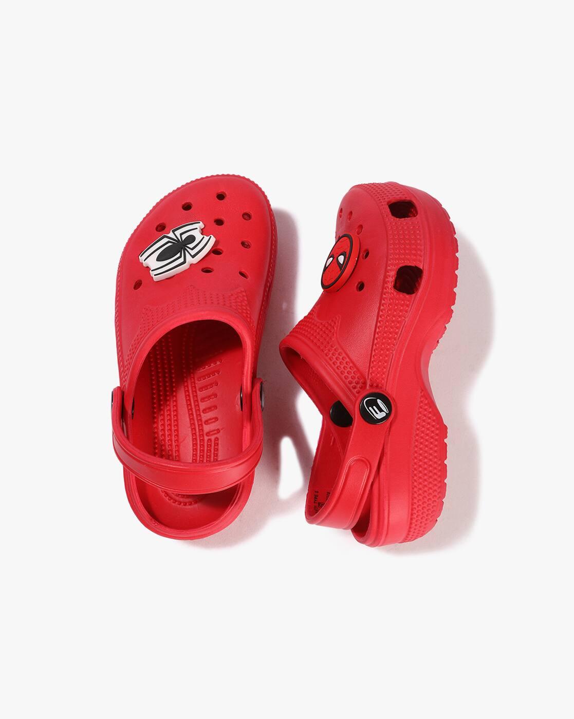 Girls Spider-Man Pattern Slingback Clogs