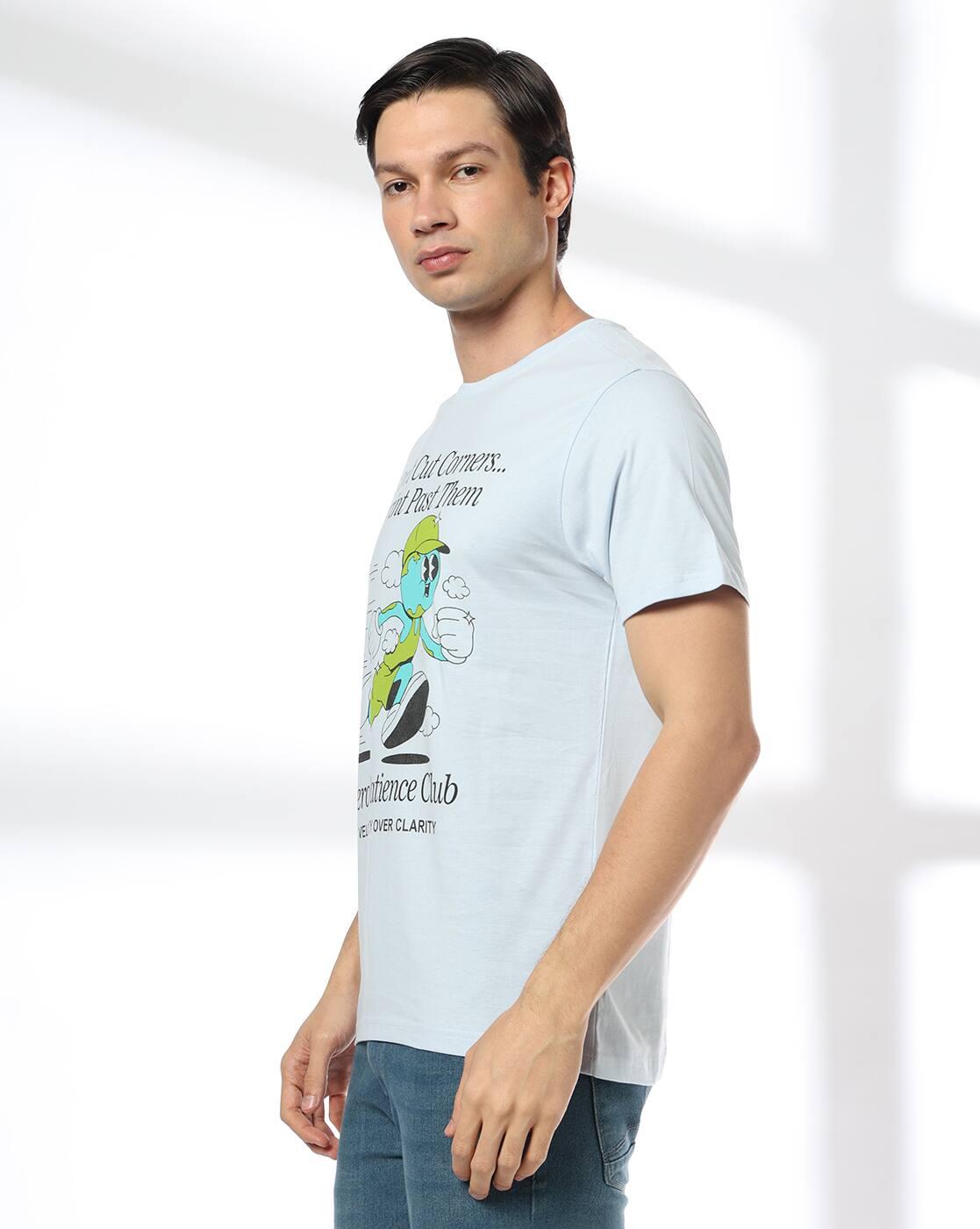 Men Graphic Print Regular Fit Crew-Neck T-Shirt