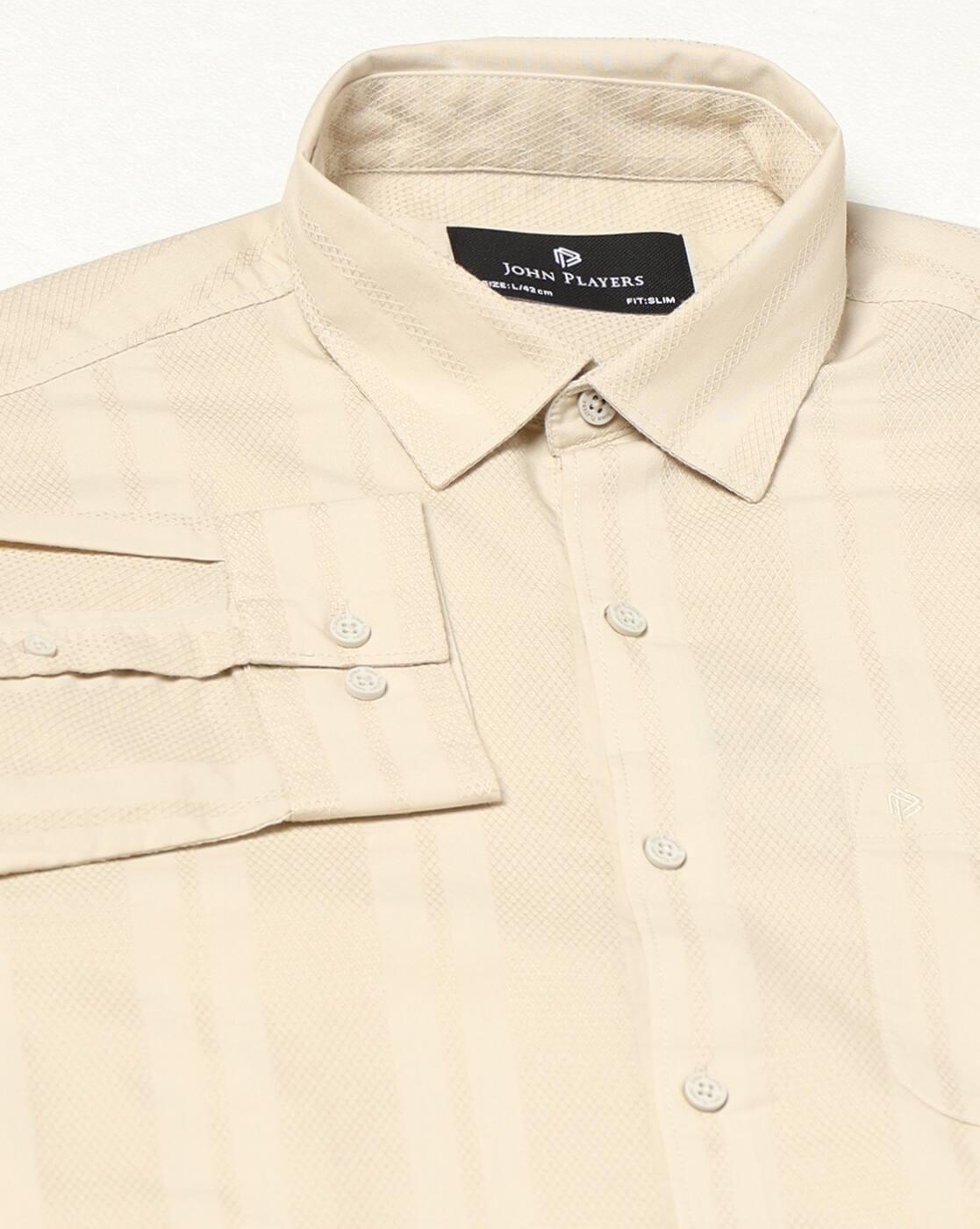 Men Striped Slim Fit Cotton Shirt