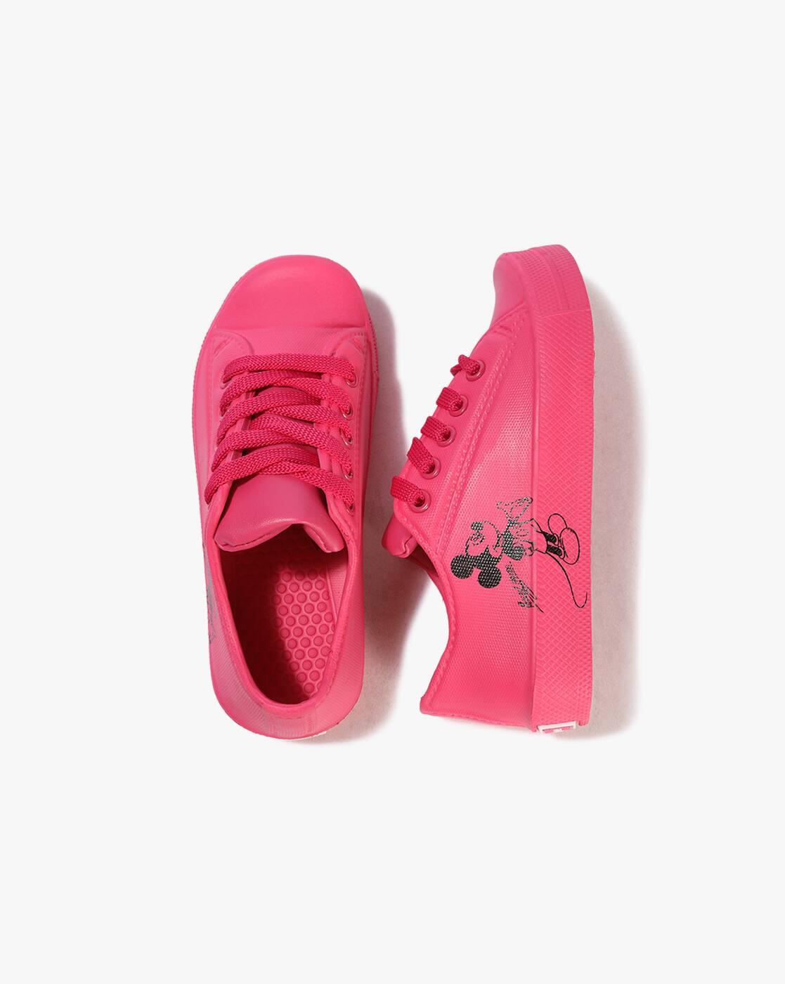 Girls Printed Low-Top Lace-Up Shoes
