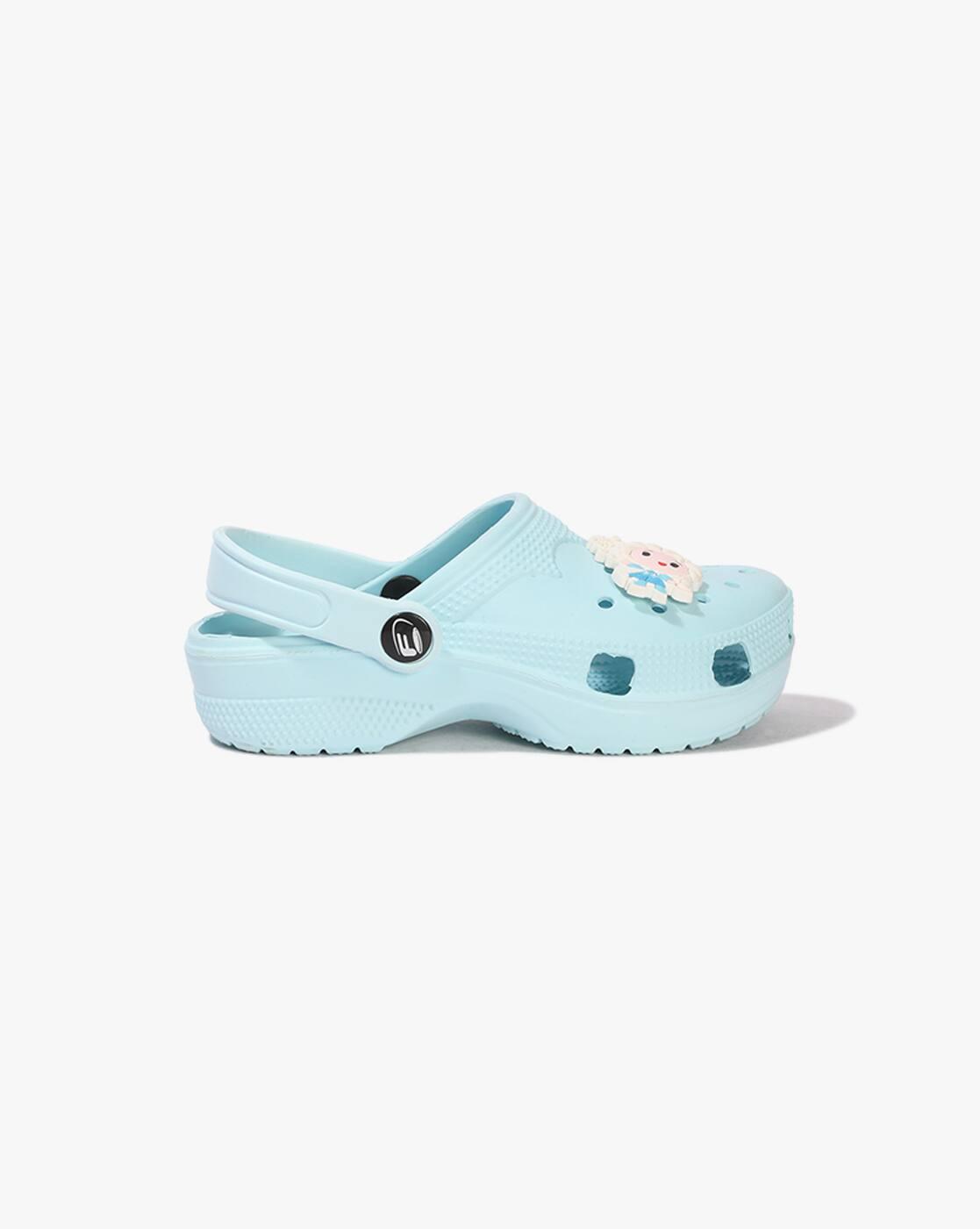 Girls Lazer-Cut Round-Toe Clogs