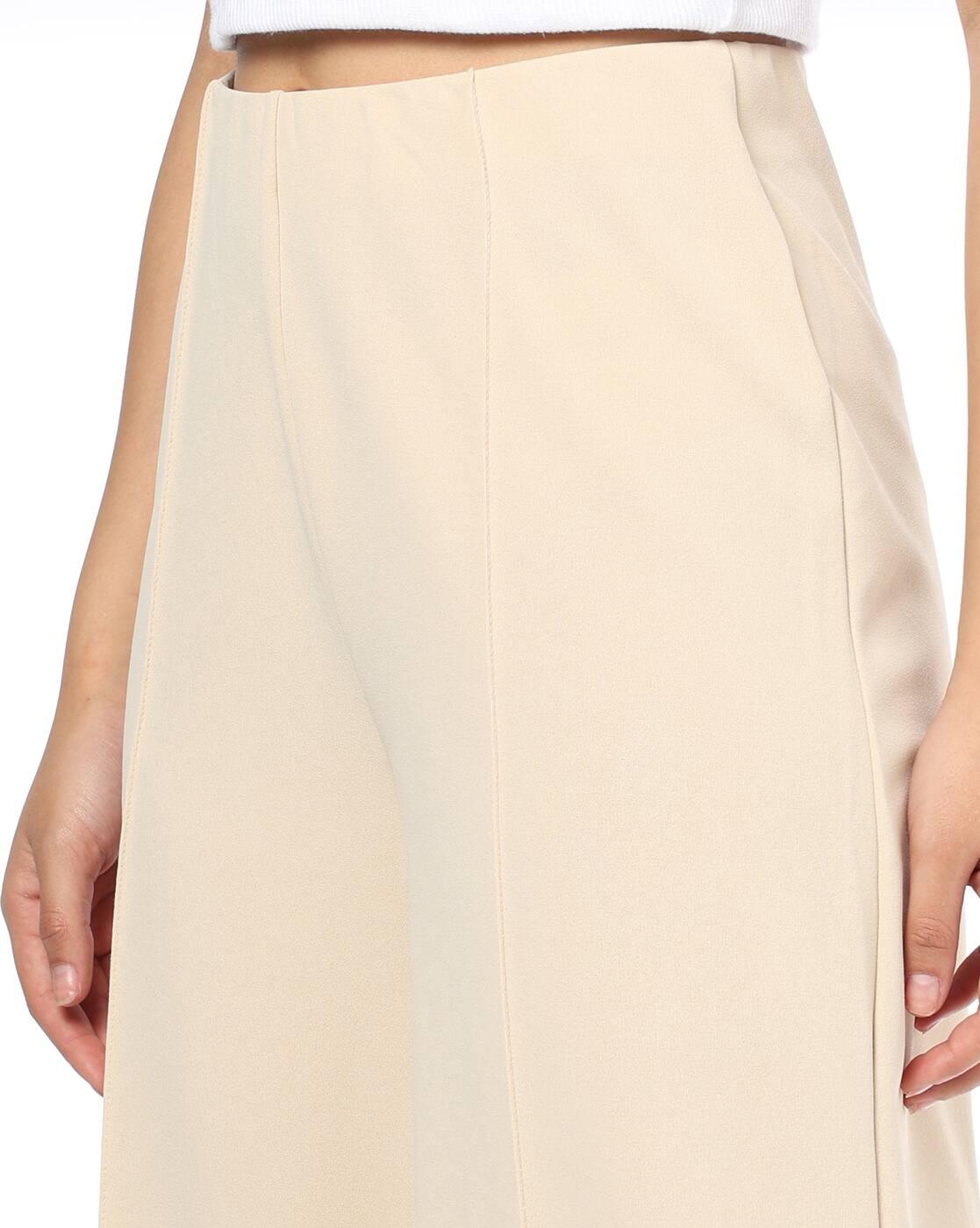 Women Straight Trouser with Pintuck Detail