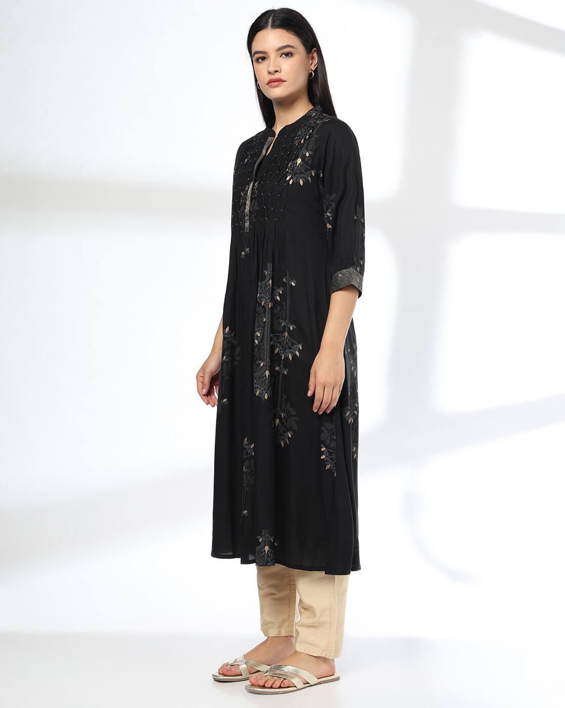 Women Floral Print A-Line Kurta
