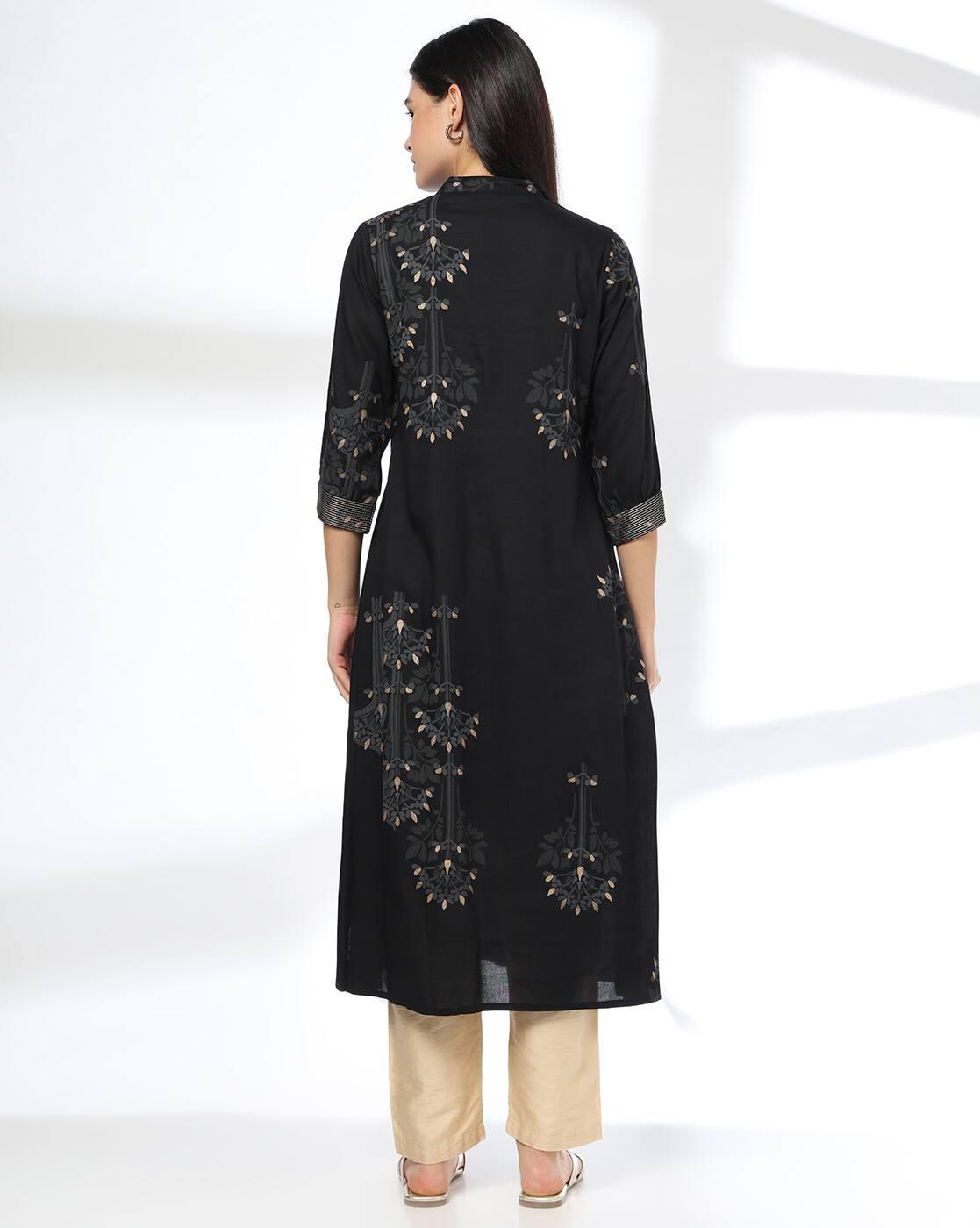 Women Floral Print A-Line Kurta