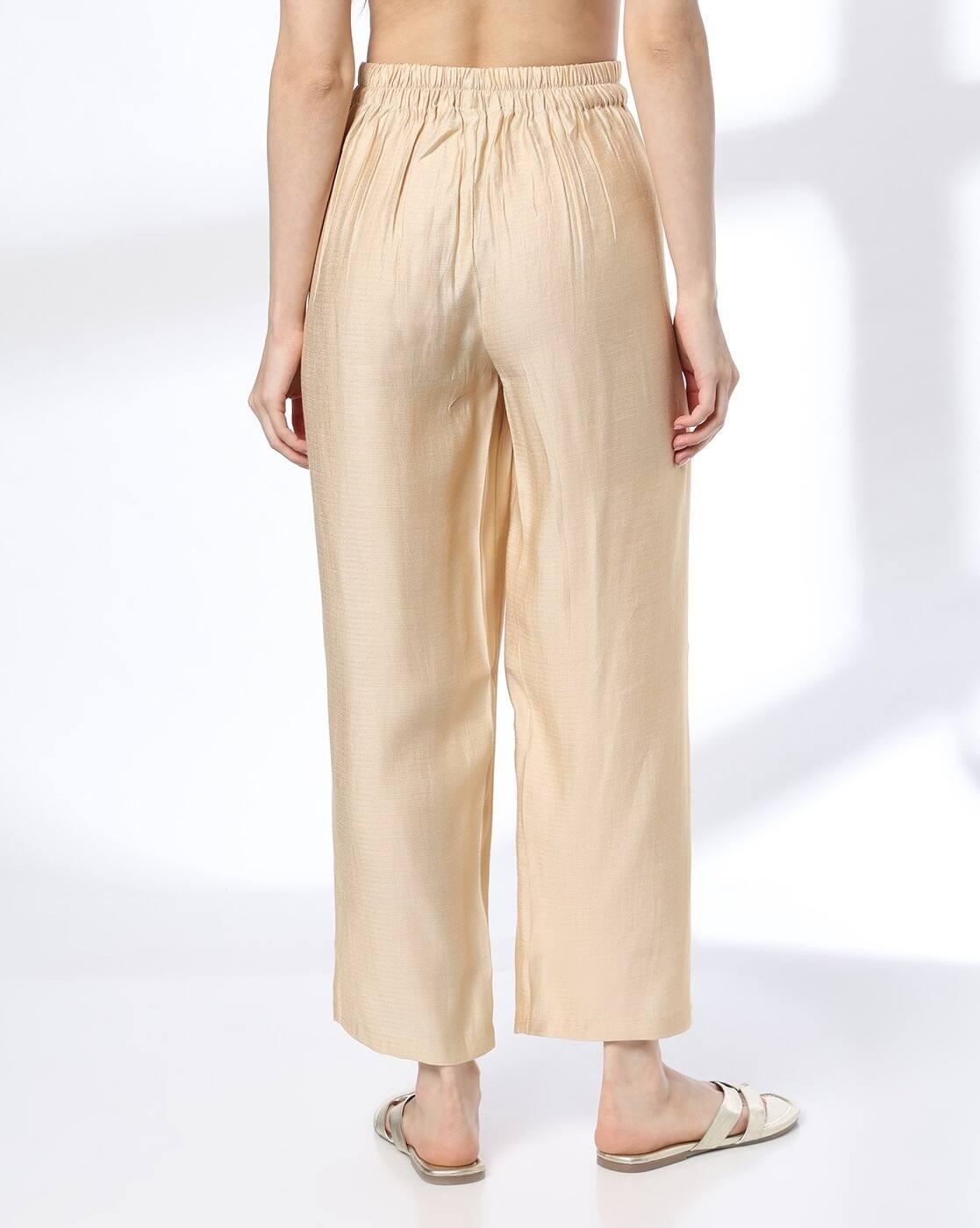 Solid palazzo, beige, xs