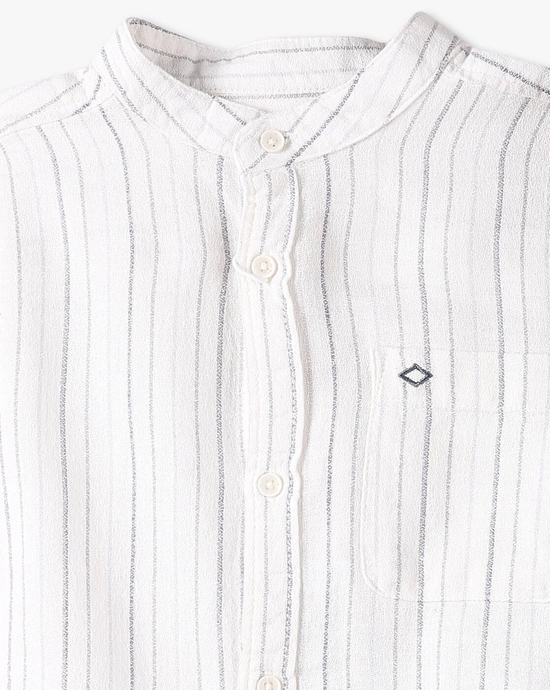 Boys Striped Slim Fit Shirt
