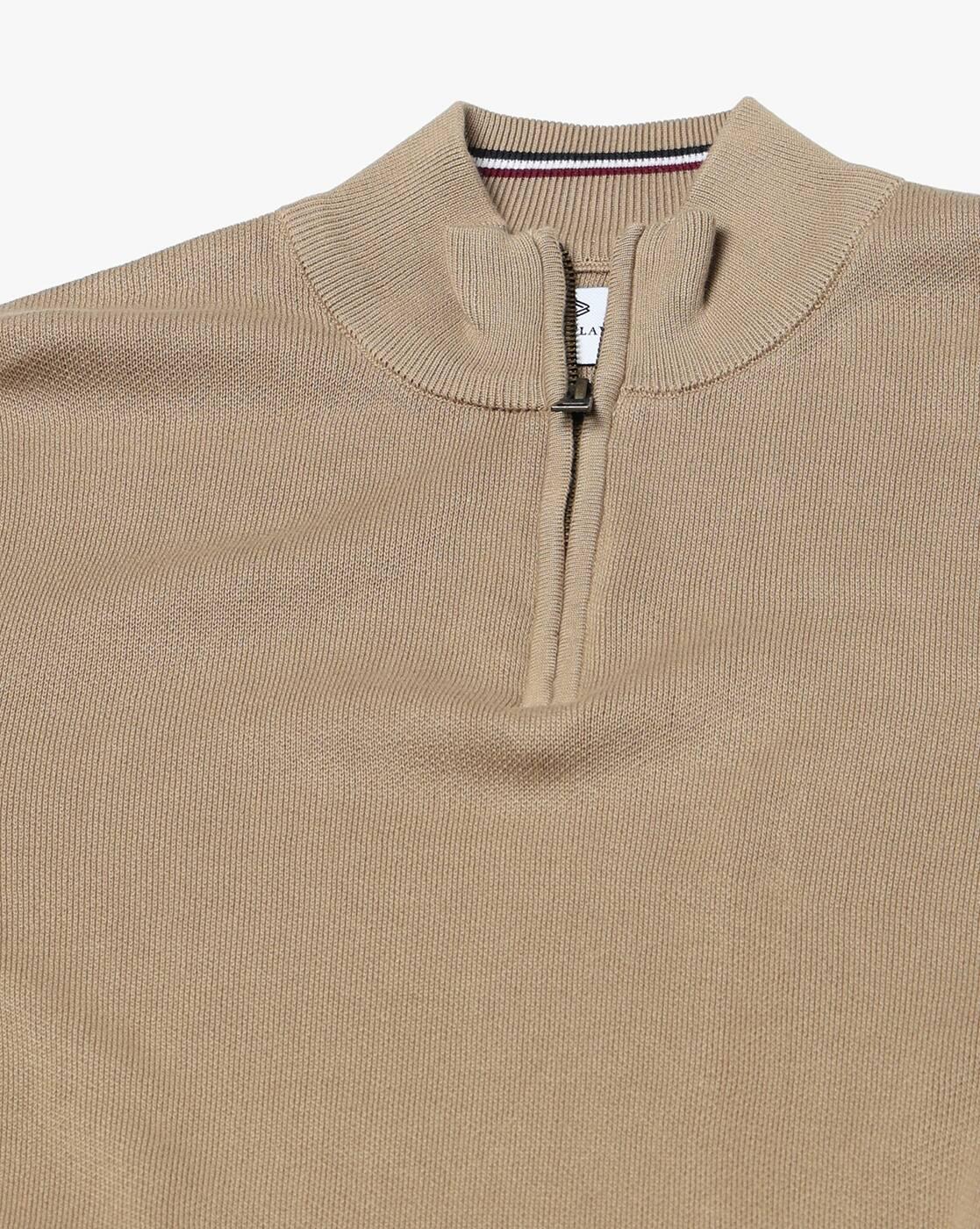 Men Slim Fit Mock-Neck Sweater