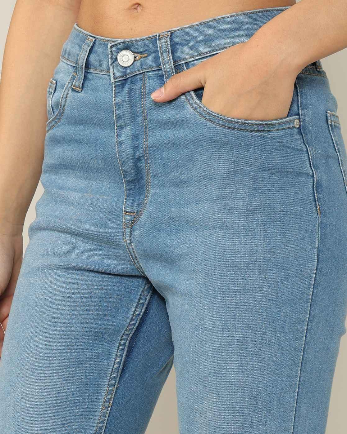 Women Lightly Washed High-Rise Bootcut Jeans