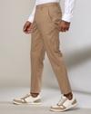 Men Slim Fit Flat-Front Trousers