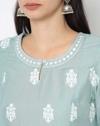 Floral Print Round-Neck A-line Kurta