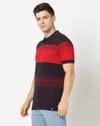 Men Striped Regular Fit Polo T-Shirt