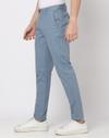 Men Flat-Front Cropped Fit Trousers