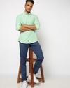 Men Core Oxford Slim Fit Shirt with Patch Pocket