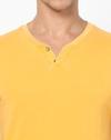 Textured Henley T-shirt