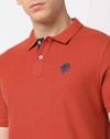 Regular Fit Logo Embroidered Polo T-Shirt