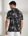 Men Floral Print Slim Fit Polo T-Shirt