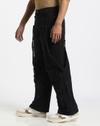 MULTI-POCKET UTILITY CARGO, BLACK, 38