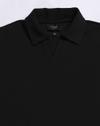 TONAL EMBROIDERED SPREAD C, JET BLACK, M