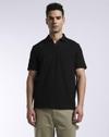 TONAL EMBROIDERED SPREAD C, JET BLACK, M