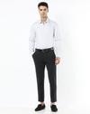 SEMI CUTAWAY COLLAR SHIRT IN D, BLUE