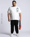 PLUS SIZE CARGO JOGGERS W, JET BLACK, 40