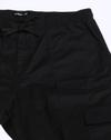 PLUS SIZE CARGO JOGGERS W, JET BLACK, 40